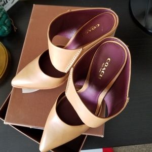 Coach open back heel New